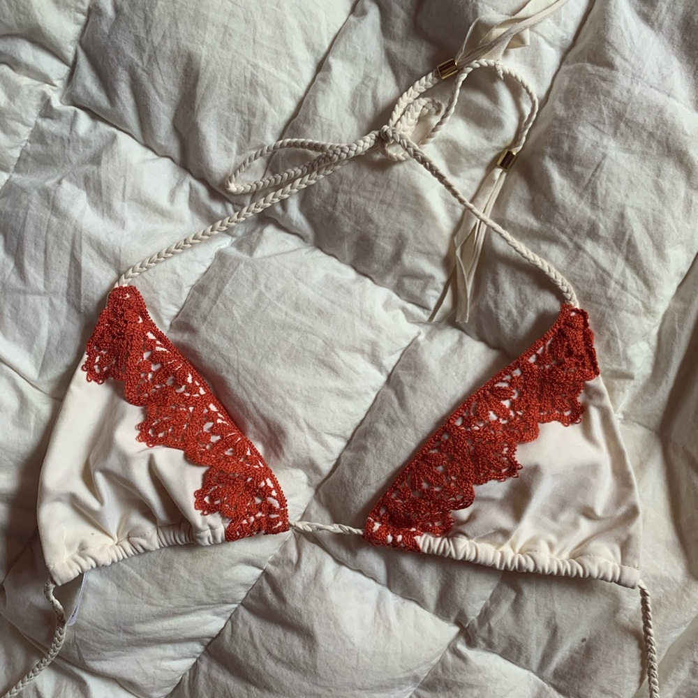 Blue life bikini top